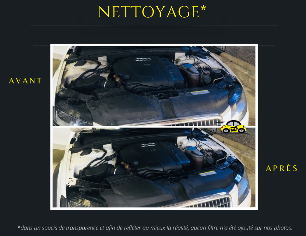 Nettoyage du compartiment moteur