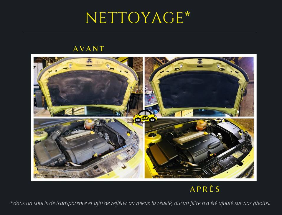 Nettoyage du compartiment moteur